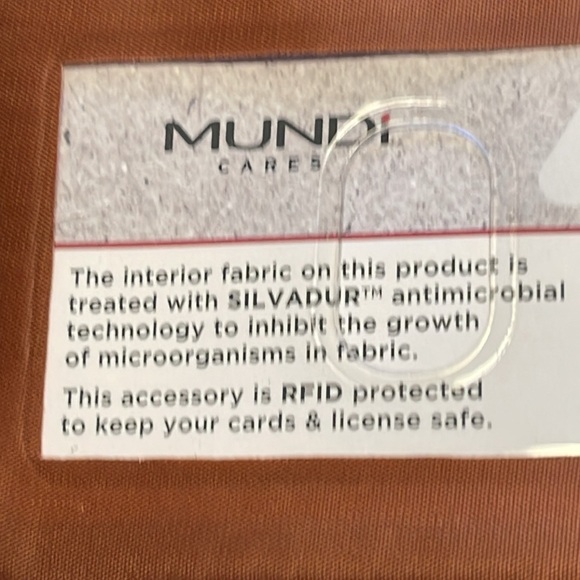 Mundi Small Big Fat Crossbody Photo flip Checkbook Cover Card Pockets 7x4x2 - Picture 11 of 13